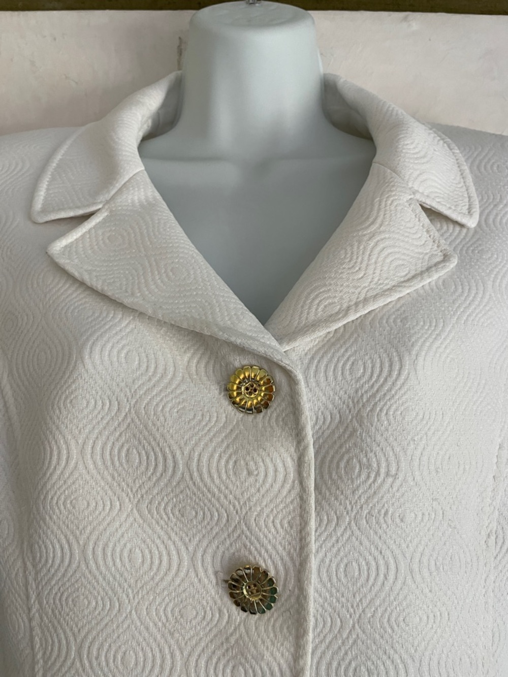 TAHARI white blazer jacket short sleeve 4 - Picture 3 of 10